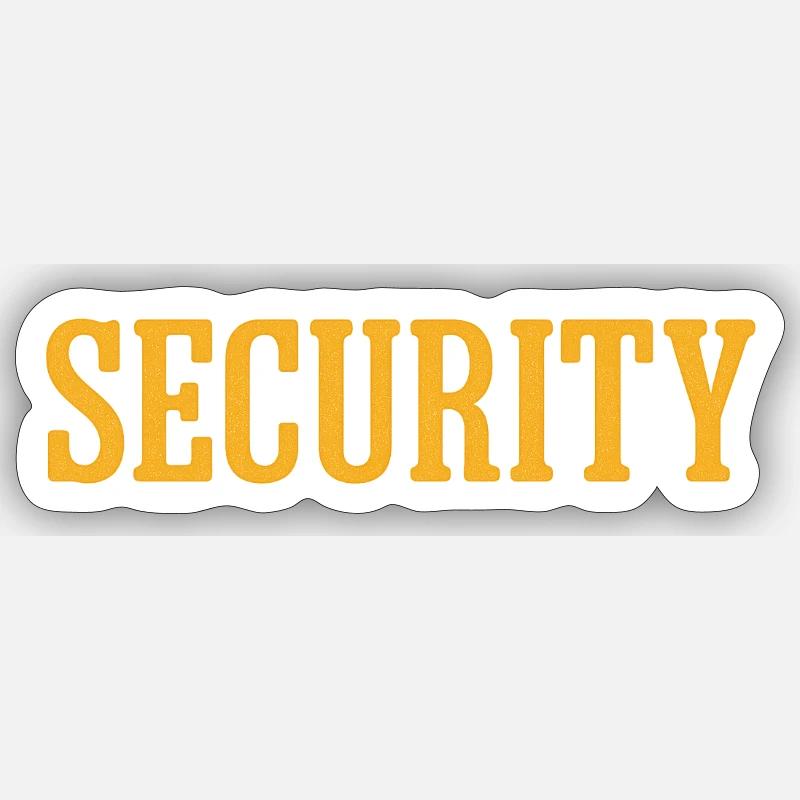 SECURITY - Sticker size S (10 x 10 cm) - white matte