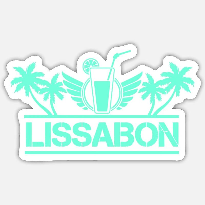 lissabon Sticker Größe S (10 x 10 cm)