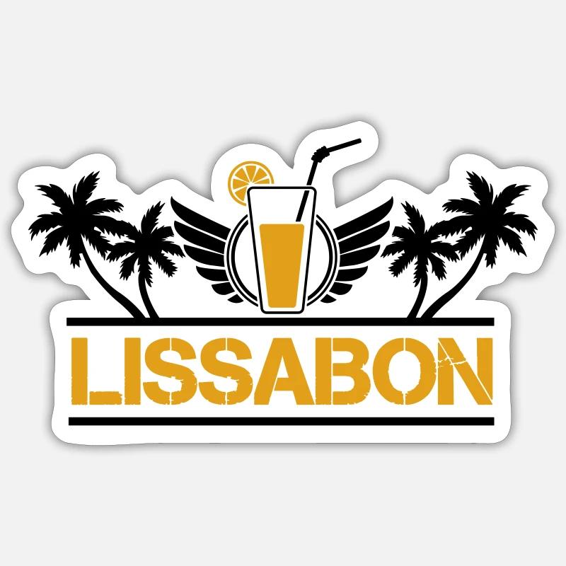 Lisbonne Sticker taille S (10 x 10 cm)