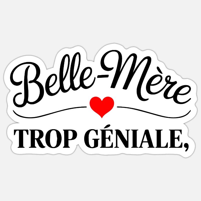 Stiefmutter zu toll - Sticker Größe S (10 x 10 cm) - Mattweiß