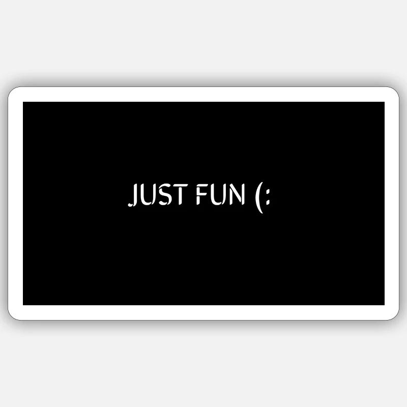 FUN - Sticker size S (10 x 10 cm) - white matte