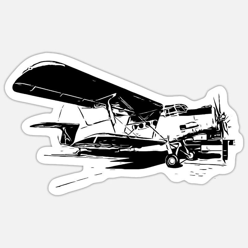 Puissance du géant du ciel Sticker taille S (10 x 10 cm)