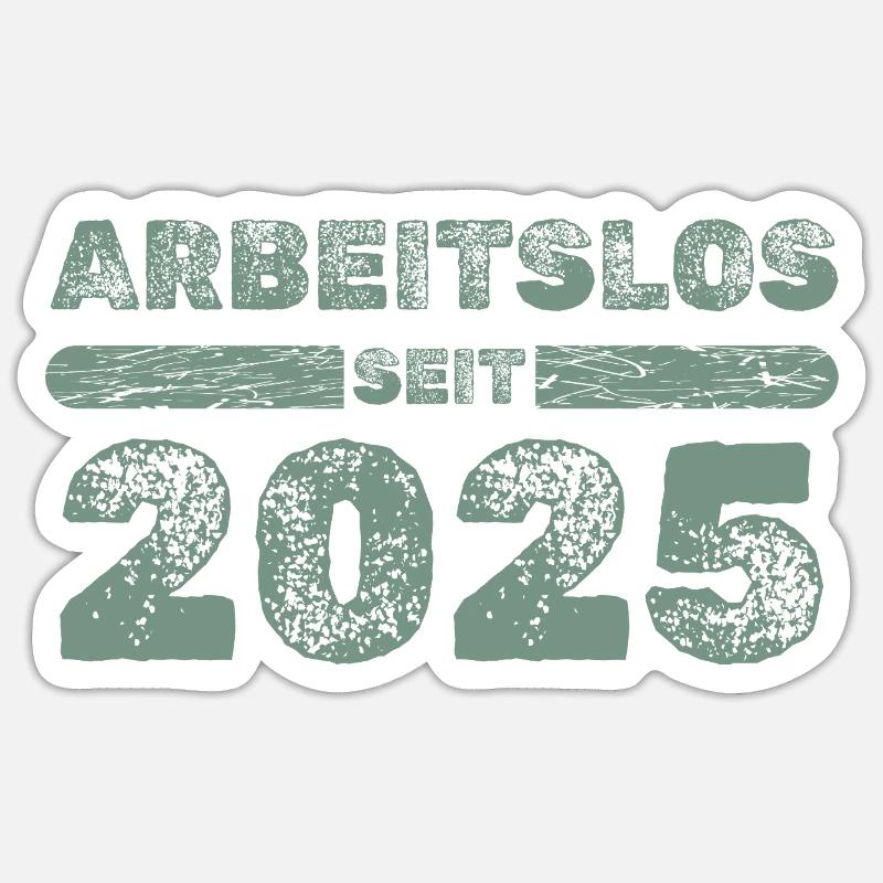 2025 2025 - Sticker formato S (10 x 10 cm) - bianco opaco