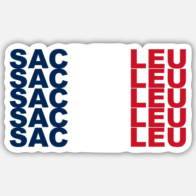 Sacrebleu - Sticker taille S (10 x 10 cm) - blanc mat