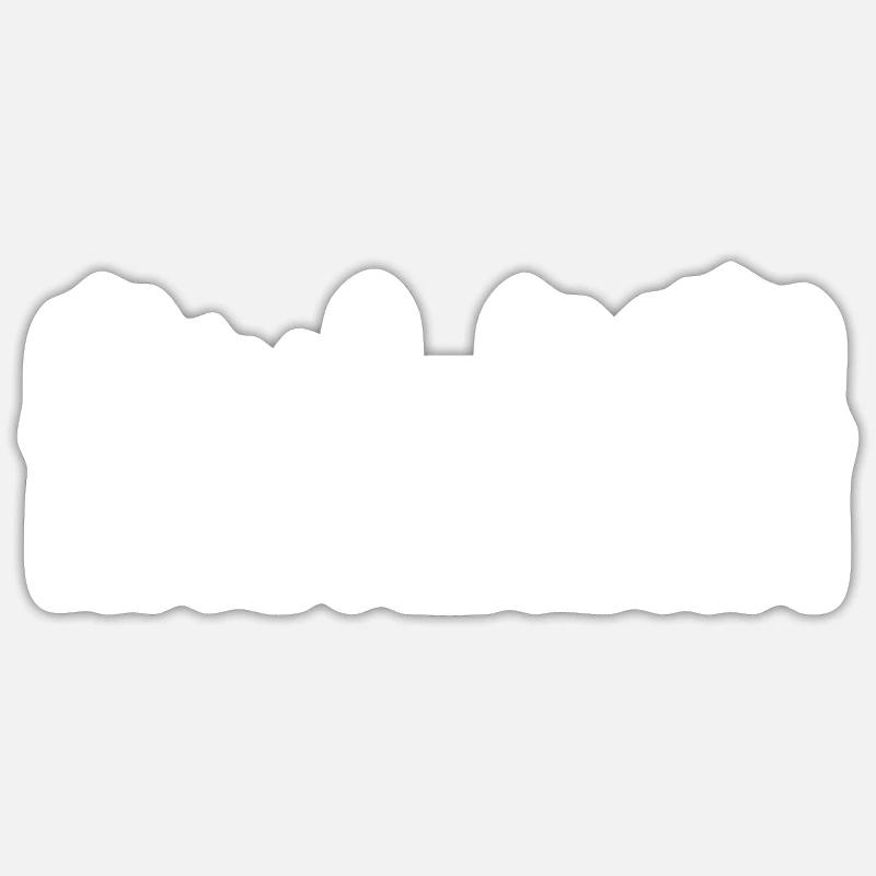 Amsterdam Skyline - Sticker size S (10 x 10 cm) - white matte