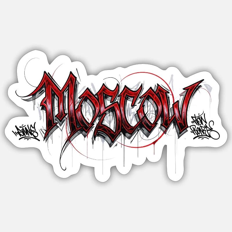 Moscou Sticker taille S (10 x 10 cm)
