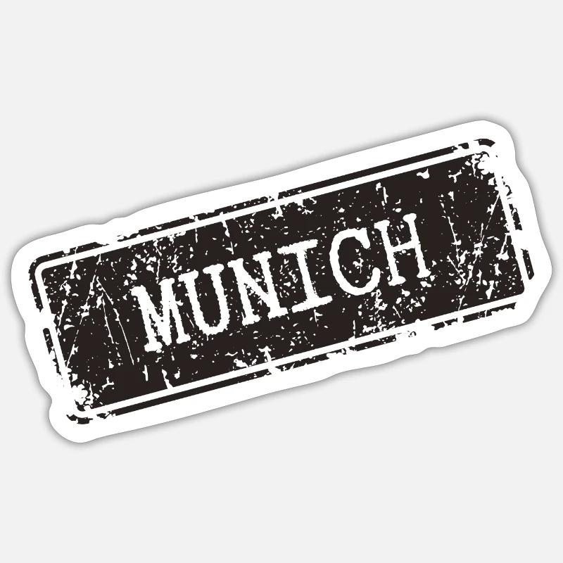 Munich - Sticker size S (10 x 10 cm) - white matte