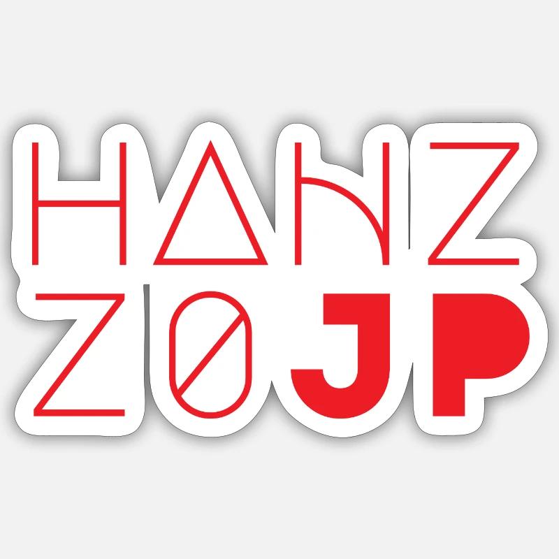HANZZO - Sticker size S (10 x 10 cm) - white matte