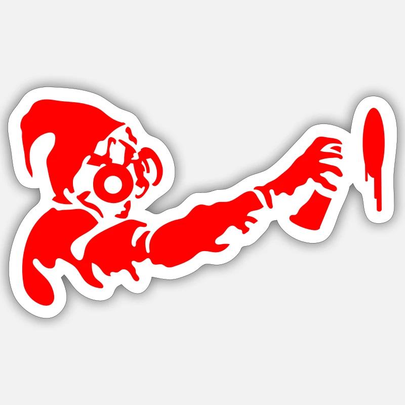Graffiti Stencil - Sticker size S (10 x 10 cm) - white matte