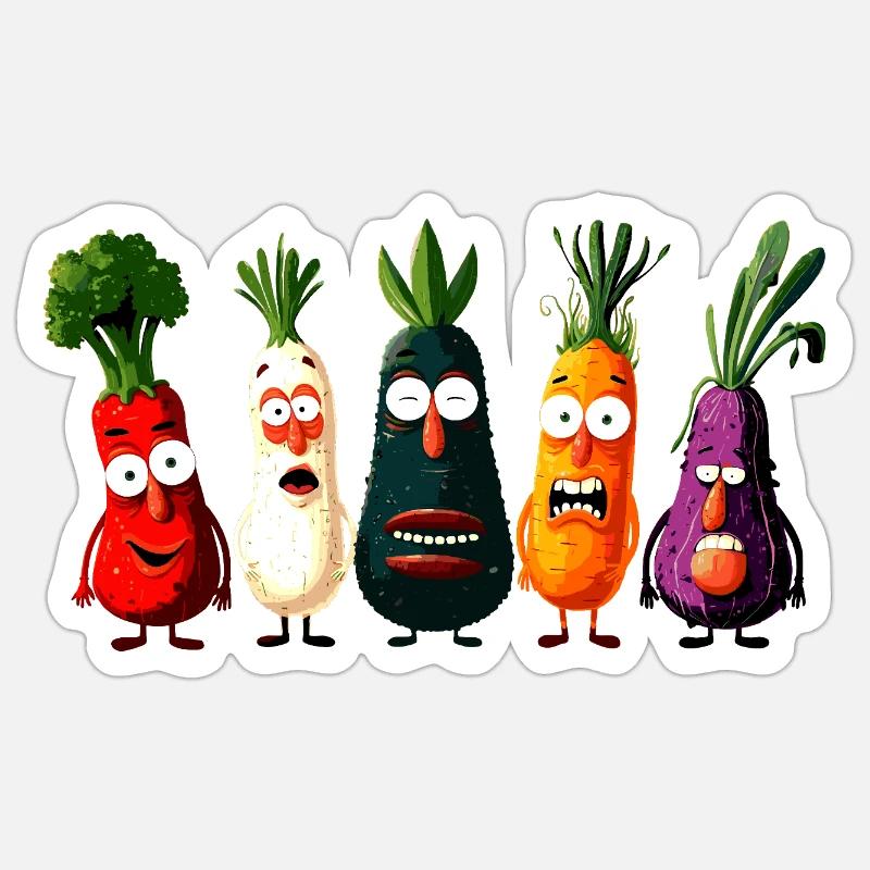 vegetables Sticker size S (10 x 10 cm)