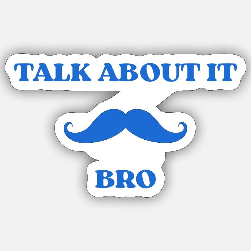 TALK_ABOUT_IT - Sticker size S (10 x 10 cm) - white matte
