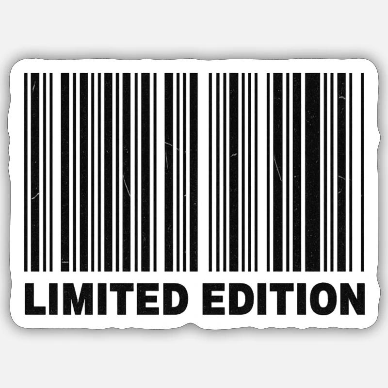ÉDITION LIMITÉE - CODE-BARRES - Sticker taille S (10 x 10 cm) - blanc mat