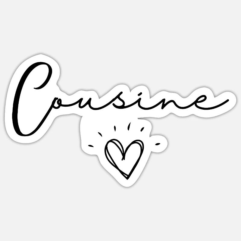 cousine Sticker size S (10 x 10 cm)