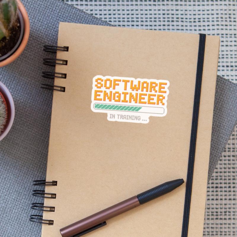 Software Developer in Training Debugging Humor Sticker size S (10 x 10 cm)