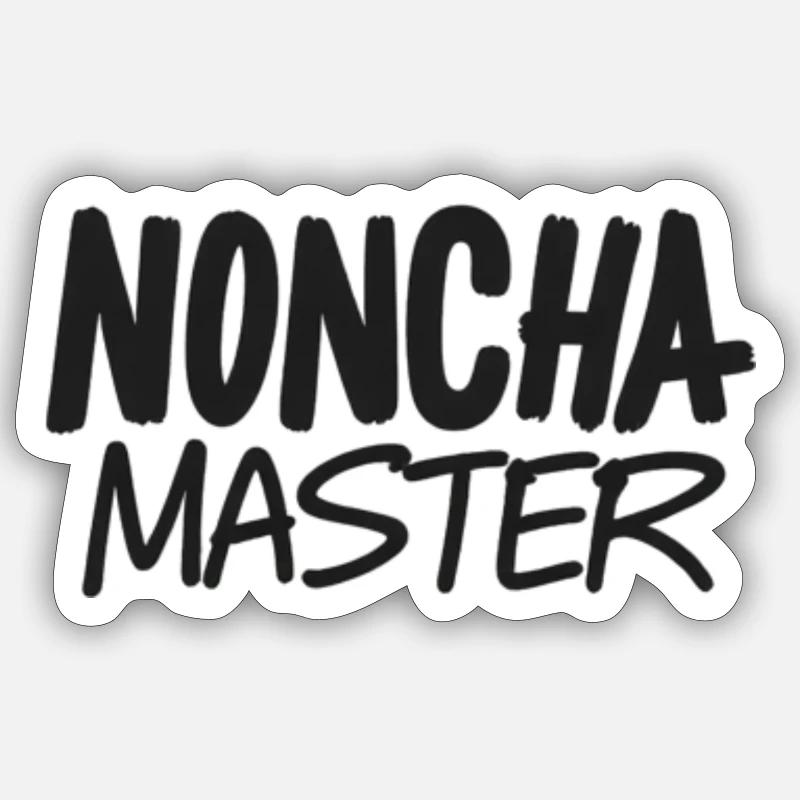 Noncha Master - Sticker size S (10 x 10 cm) - white matte