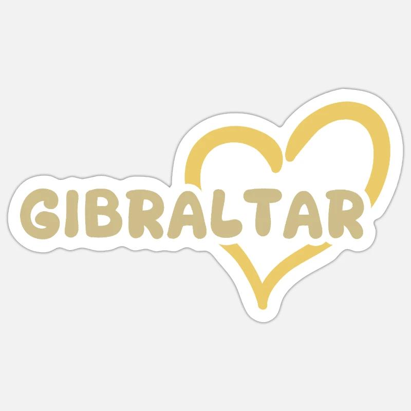Gibraltar Gibraltar - Sticker size S (10 x 10 cm) - white matte