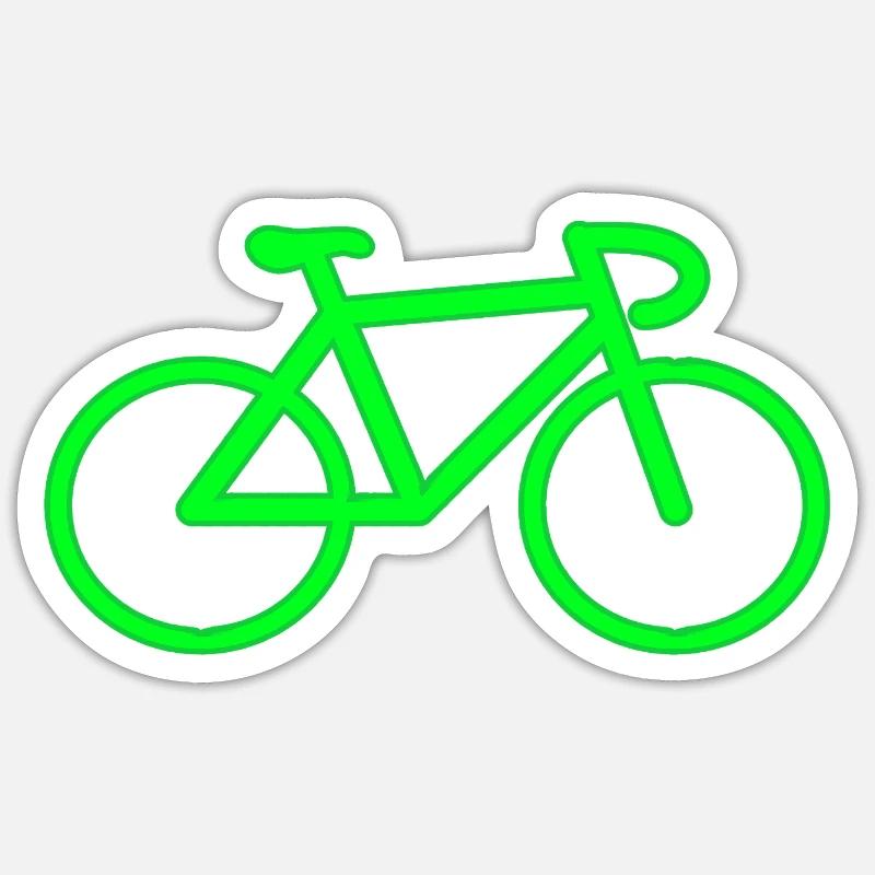 Roue de vélo - Sticker taille S (10 x 10 cm) - blanc mat
