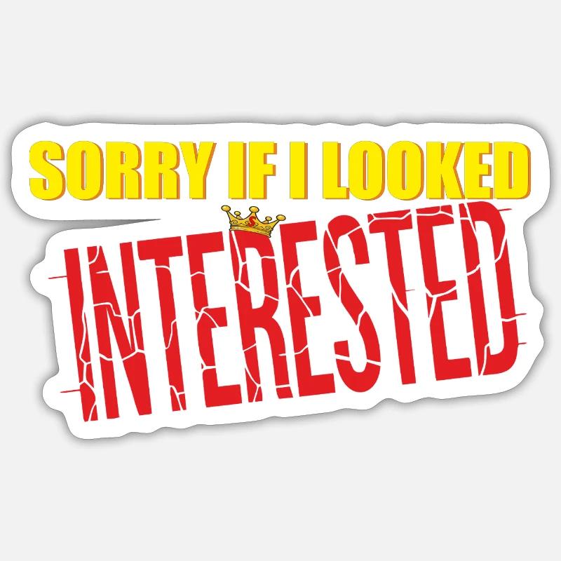 sorry Sticker size S (10 x 10 cm)