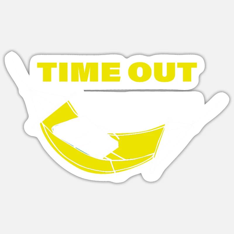 Time Out Sticker size S (10 x 10 cm)