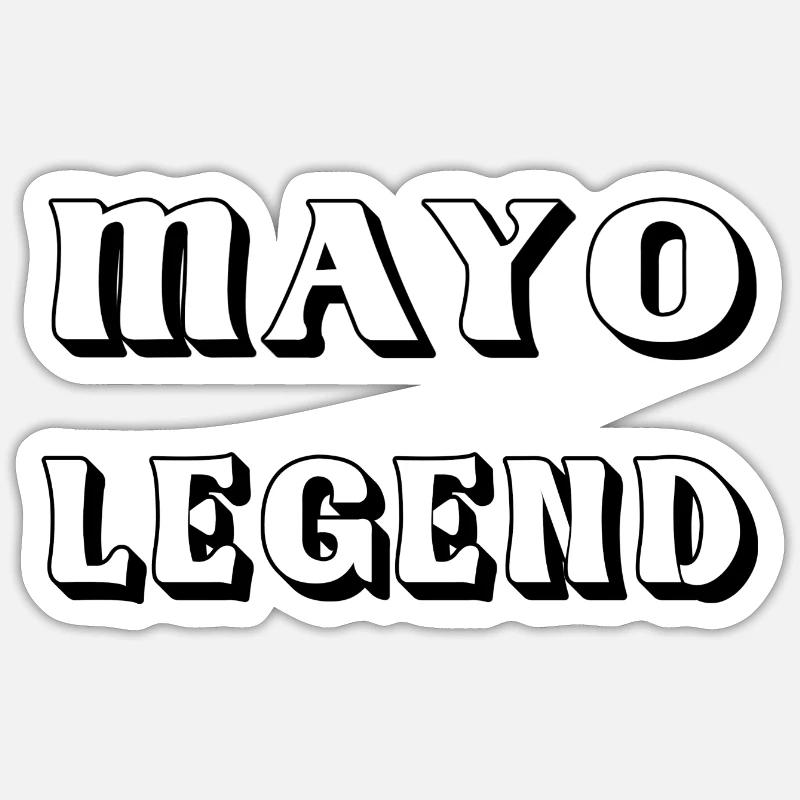 Mayo Legend – County Mayo Design - Sticker Größe S (10 x 10 cm) - Mattweiß