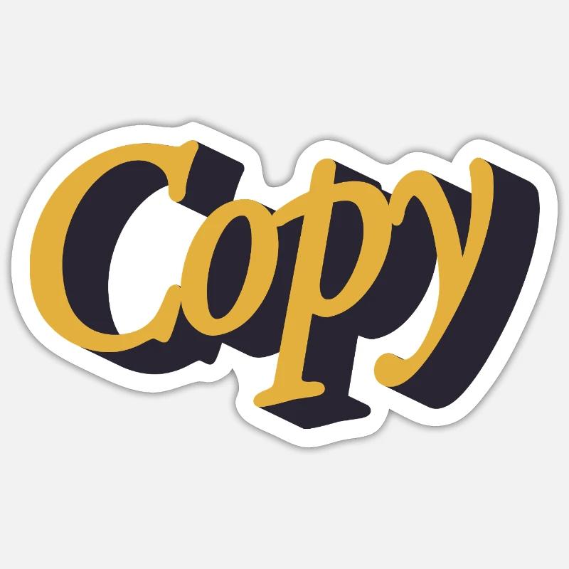 Copier - Sticker taille S (10 x 10 cm) - blanc mat