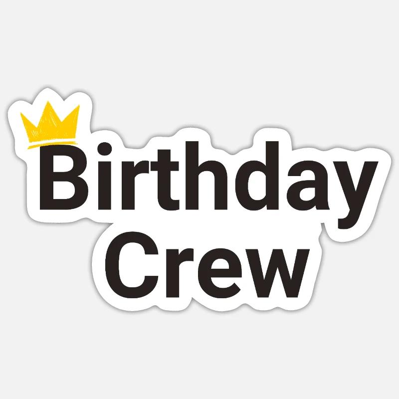 Équipe d’anniversaire Sticker taille S (10 x 10 cm)