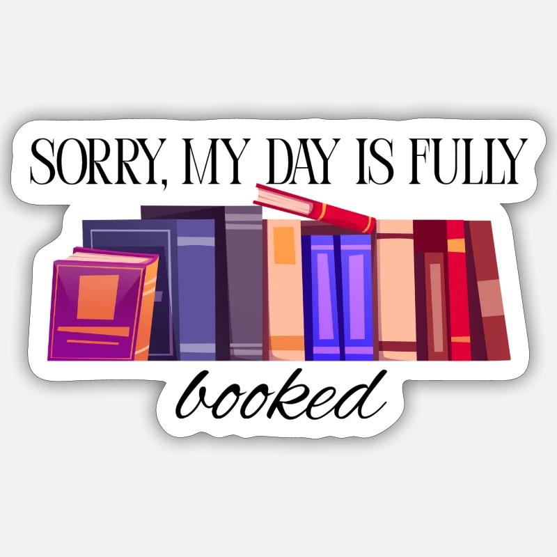 Mon week-end est complet - Sticker taille S (10 x 10 cm) - blanc mat