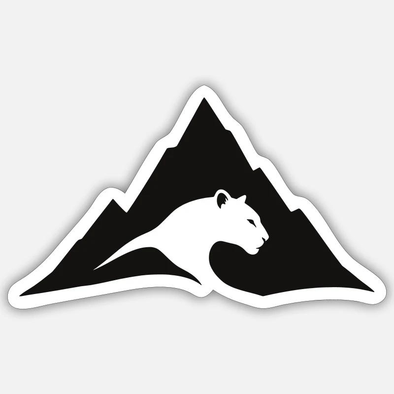 Panther - Sticker size S (10 x 10 cm) - white matte