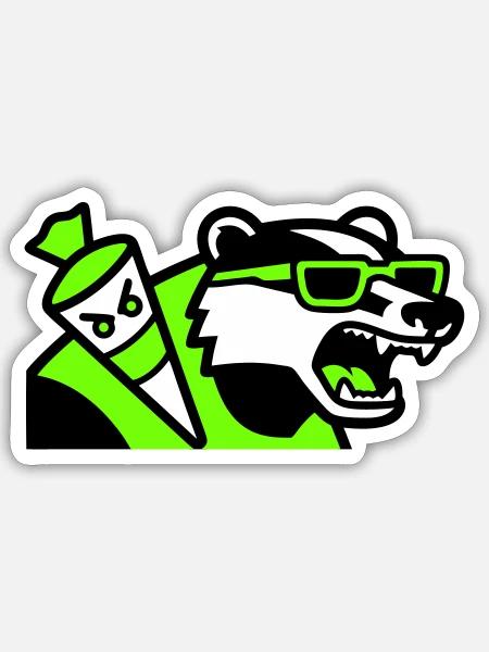 - Sticker size S (10 x 10 cm) - white matte