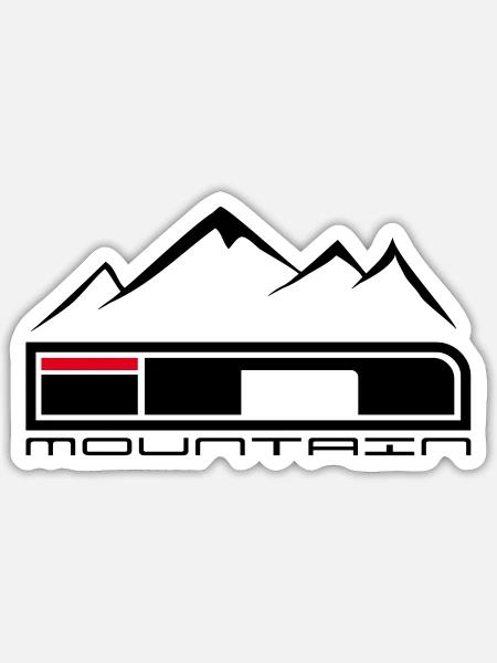 IN Berg 5 - Sticker Größe S (10 x 10 cm) - Mattweiß