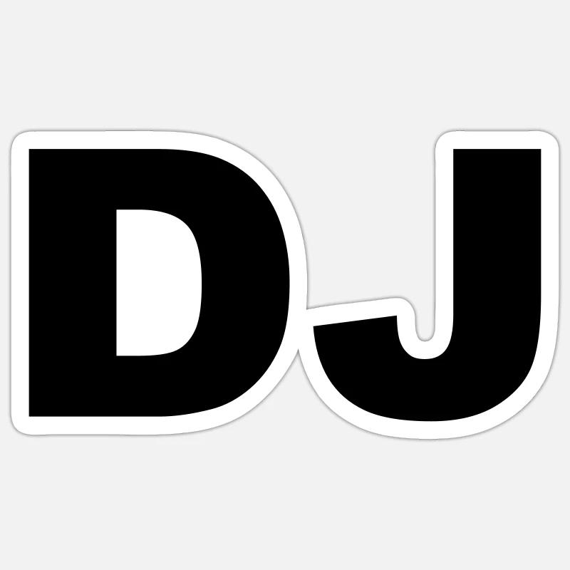 DJ Sticker taille S (10 x 10 cm)
