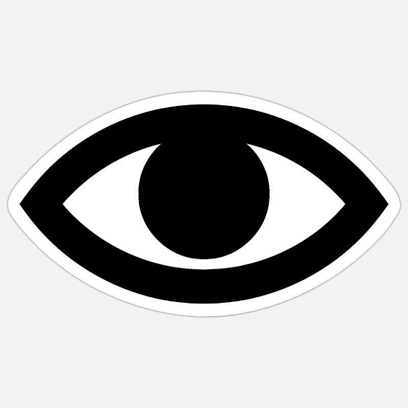 Oeil Sticker size S (10 x 10 cm)