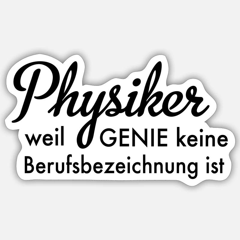 Physiker Sticker Größe S (10 x 10 cm)