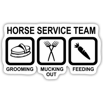 Pferd - Sticker size S (10 x 10 cm) - white matte - Front