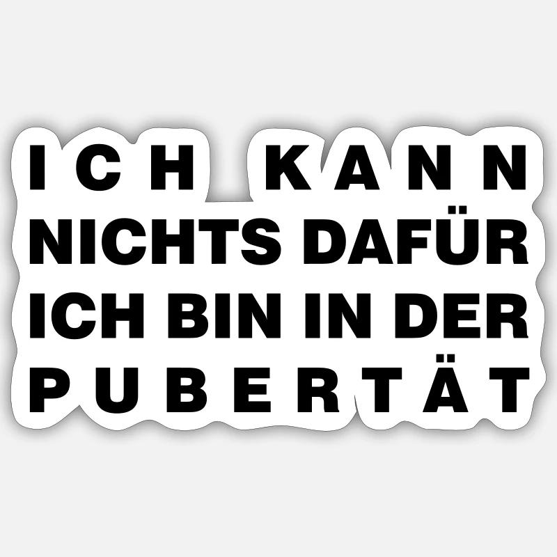 Pubertät Sticker Größe S (10 x 10 cm)
