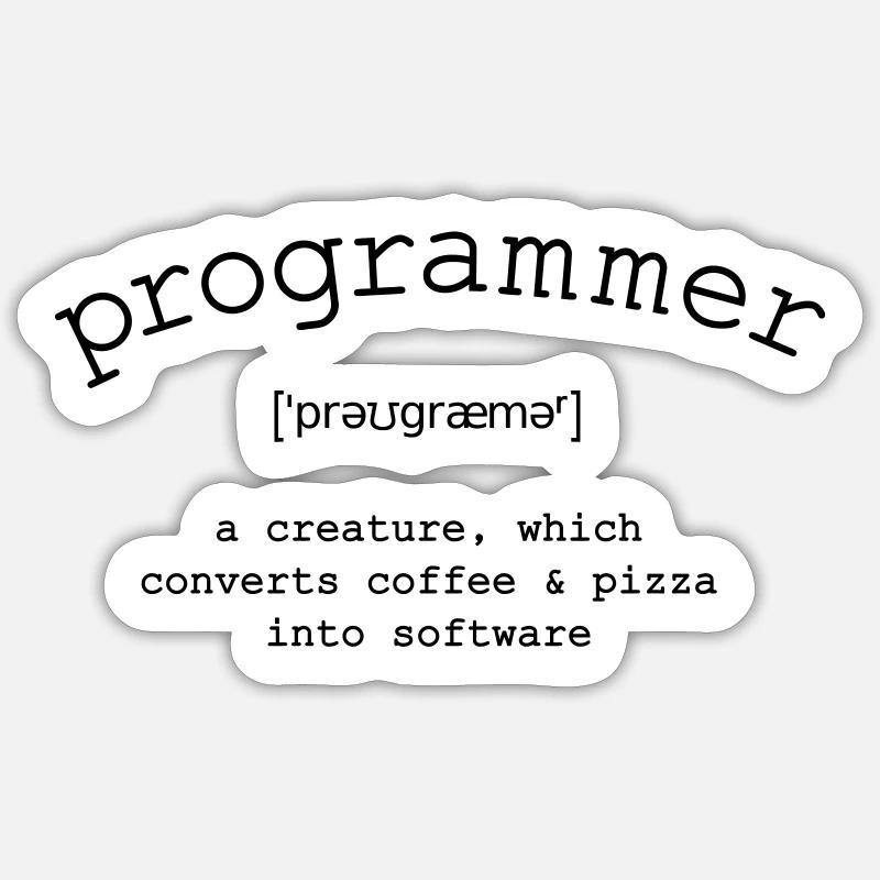 Programmer Sticker Größe S (10 x 10 cm)