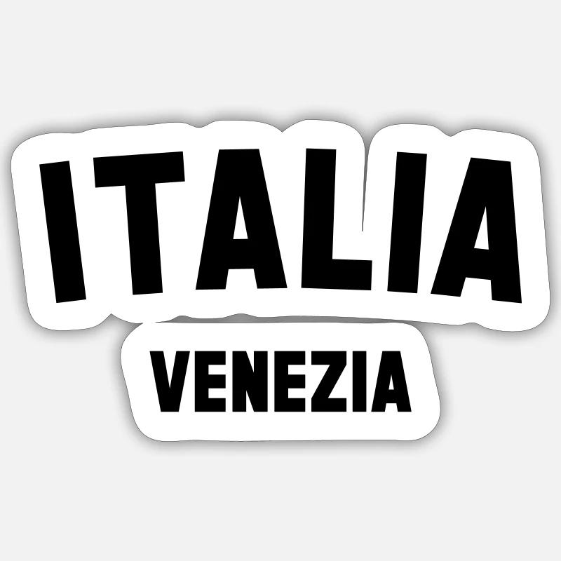 VENICE - Sticker taille S (10 x 10 cm) - blanc mat