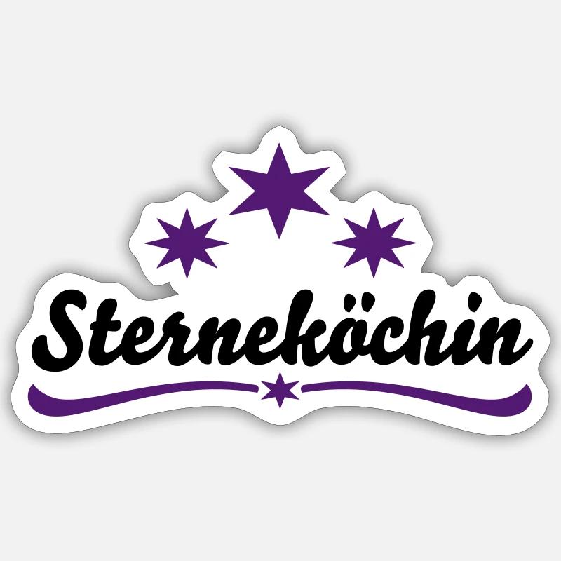 Kochen - Sticker Größe S (10 x 10 cm) - Mattweiß
