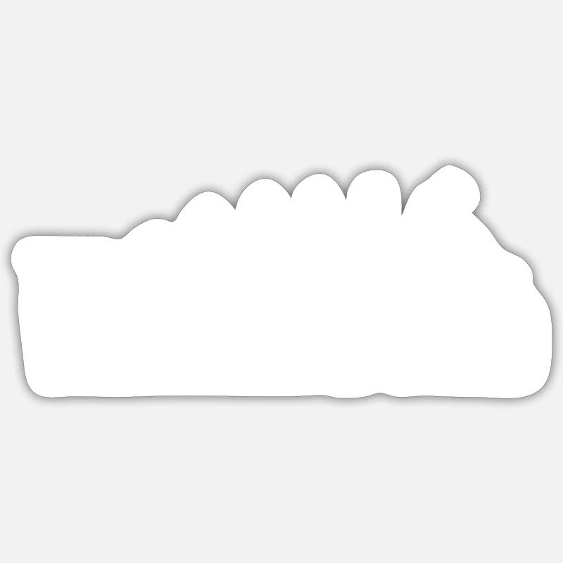 The Walking Dad Evolution Daddy Dad - Sticker size S (10 x 10 cm) - white matte
