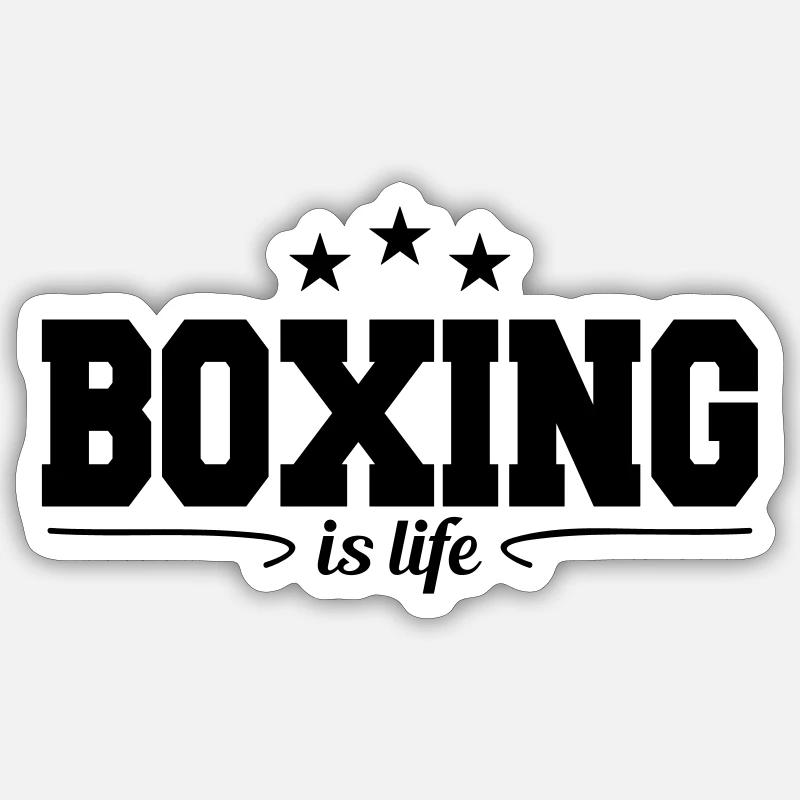 La boxe c'est la vie / la boxe c'est la vie Sticker taille S (10 x 10 cm)