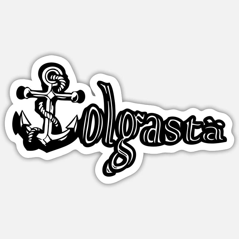 wolgastä - Sticker Größe S (10 x 10 cm) - Mattweiß