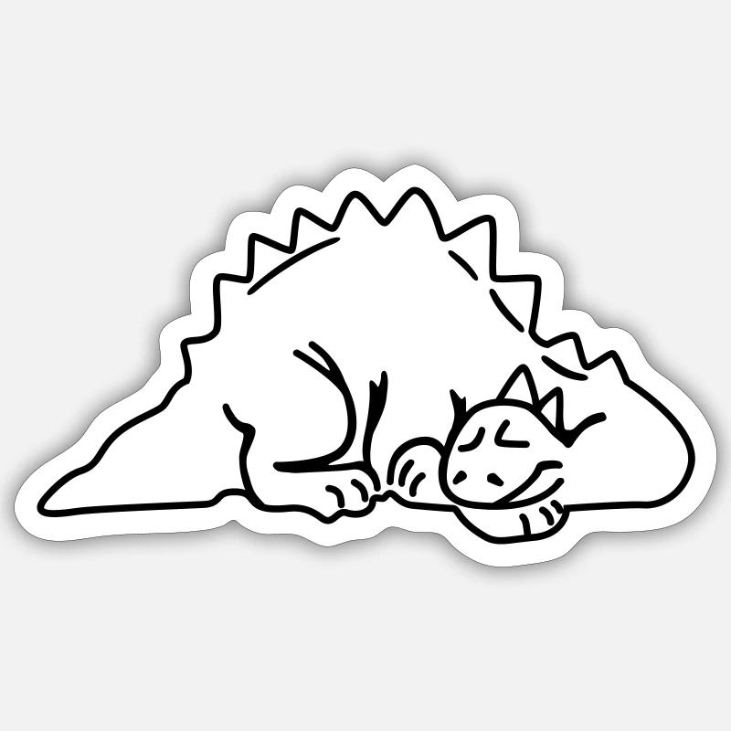 Dinosaurier - Sticker size S (10 x 10 cm) - white matte
