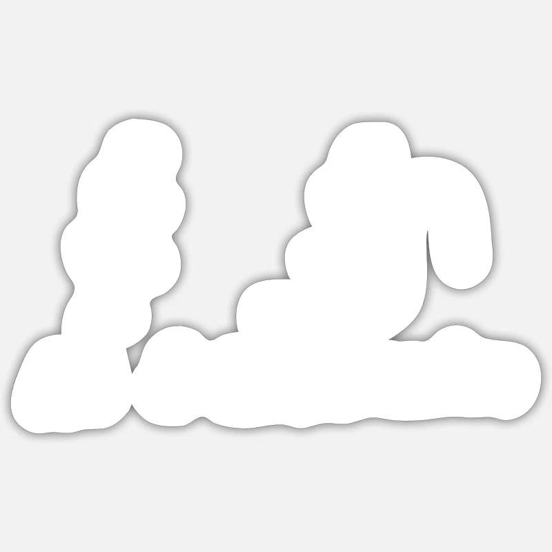 Ich & Eichhörnchen Sticker Größe S (10 x 10 cm)