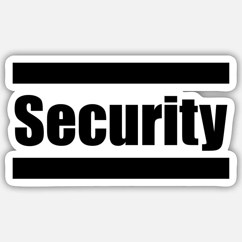 Security Sticker size S (10 x 10 cm)