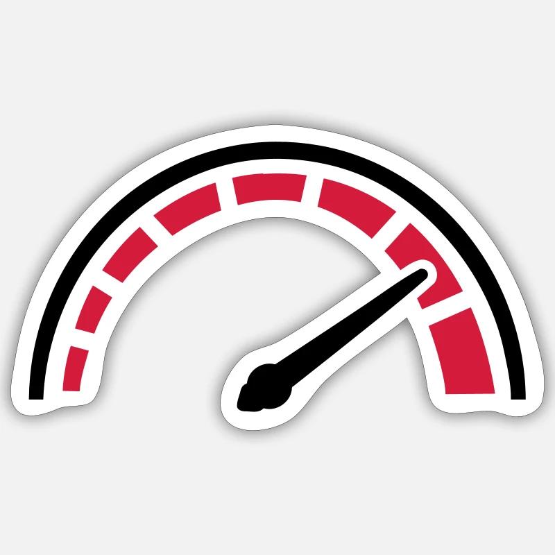Speed - Sticker size S (10 x 10 cm) - white matte