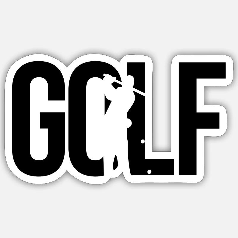 golf Sticker size S (10 x 10 cm)