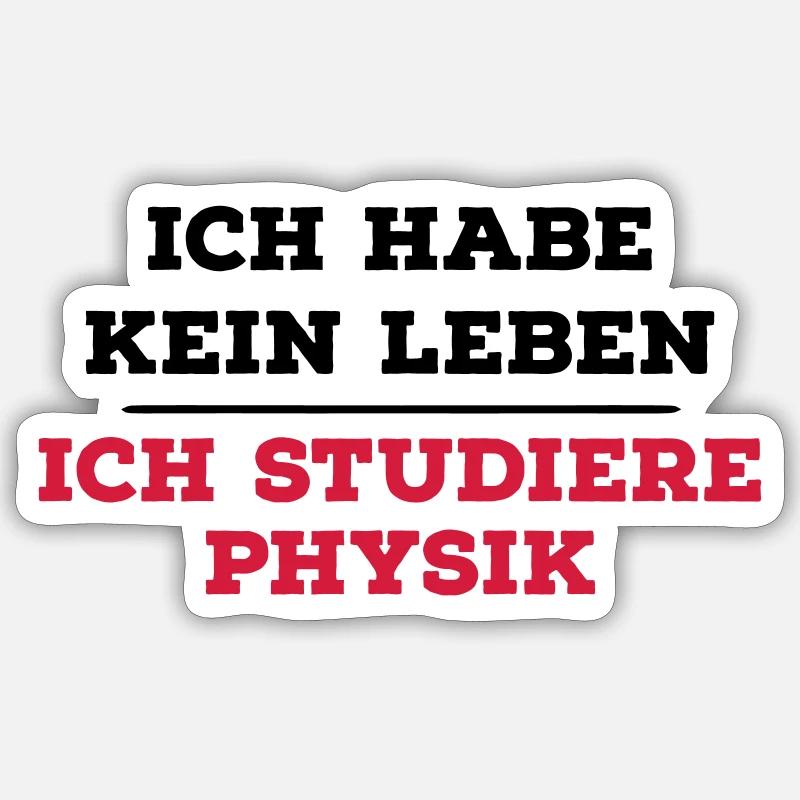 Physik - Sticker Größe S (10 x 10 cm) - Mattweiß