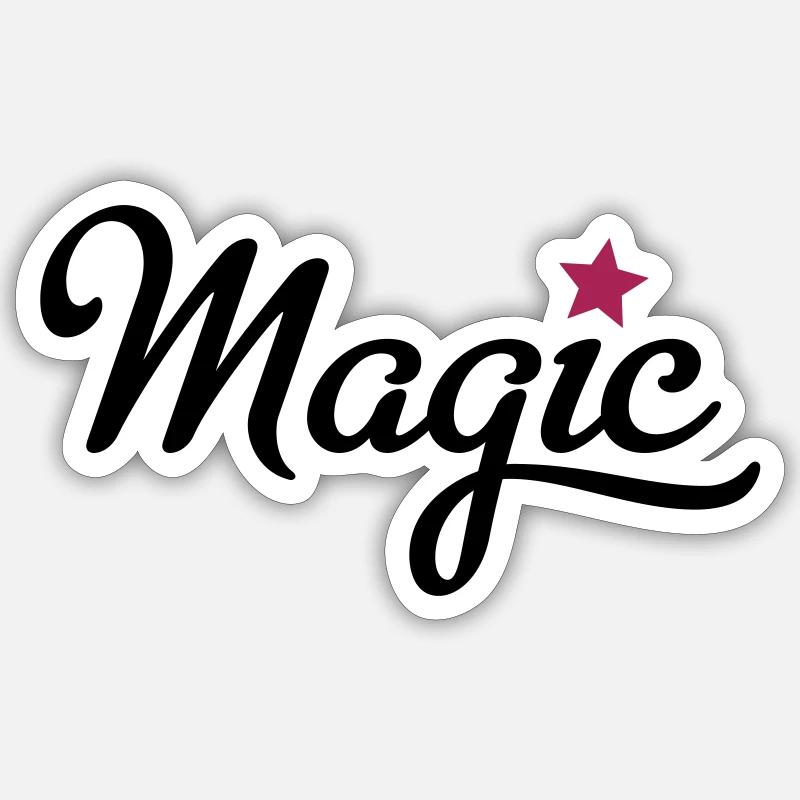magic - Sticker size S (10 x 10 cm) - white matte