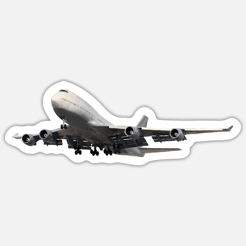 Passagierflugzeug Sticker Größe S (10 x 10 cm)