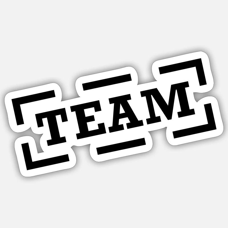 team Sticker Größe S (10 x 10 cm)